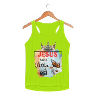 Nome do produto REGATA FEMININA SPORT DRY UV | JESUS - SOU FILHA DO REI