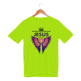 Nome do produto CAMISETA SPORT DRY UV | JESUS - ELE NOS AMOU
