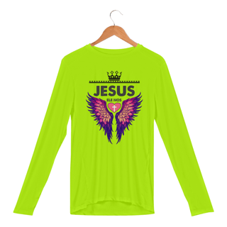 Nome do produto CAMISA MANGA LONGA SPORT DRY UV | JESUS - ELE NOS AMOU