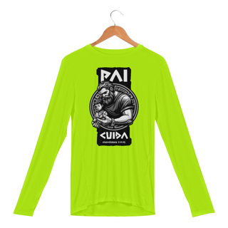 Nome do produto CAMISA MANGA LONGA SPORT DRY UV | PAI CUIDA PROVÉRBIOS 3:11-12