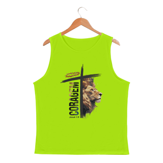 Nome do produto REGATA MASCULINA SPORT DRY UV | CORAGEM - JOSUÉ 1:9