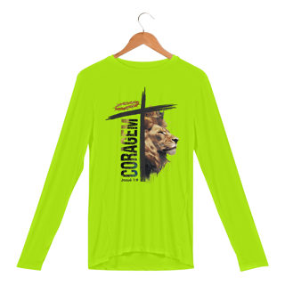 Nome do produto CAMISA MANGA LONGA SPORT DRY UV | CORAGEM - JOSUÉ 1:9