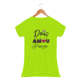 Nome do produto BABY LONG SPORT DRY UV | DEUS ME AMOU PRIMEIRO JOÃO 3:16