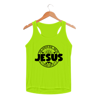 Nome do produto REGATA FEMININA SPORT DRY UV| JESUS THE WAY + THE TRUTH + THE LIFE