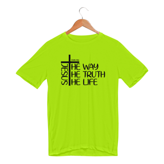 Nome do produto CAMISETA SPORT DRY UV | JESUS THE WAY + THE TRUTH + THE LIFE
