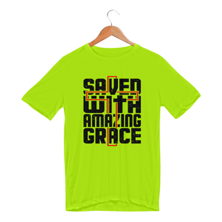 Nome do produto CAMISETA SPORT DRY UV | SAVED WITH AMAZING GRACE