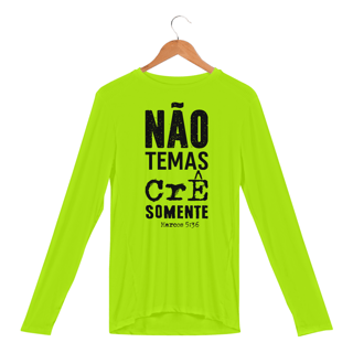 Nome do produto CAMISETA MANGA LONGA SPORT DRY UV | MARCOS 5:36