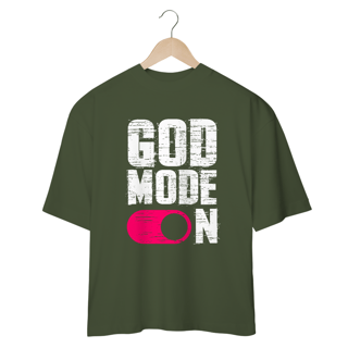Nome do produto CAMISETA OVERSIZED | GOD MODE ON