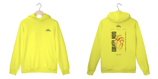 Nome do produto Moleton fechado canguru - Coração novo