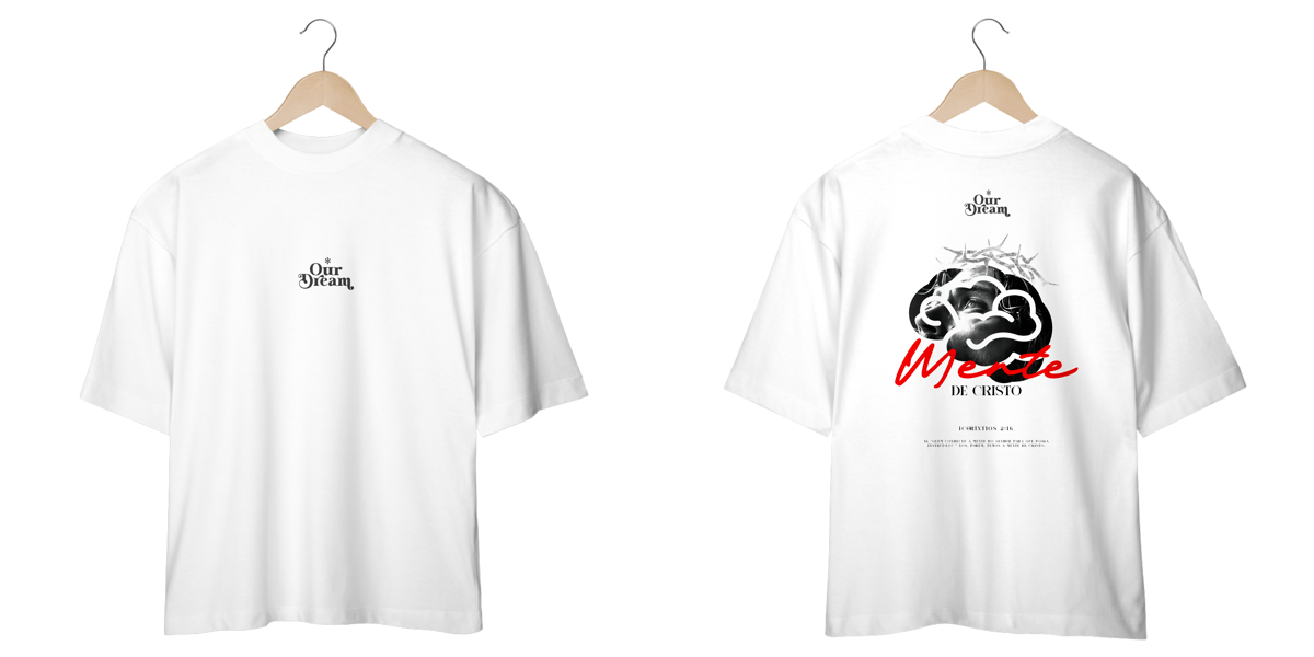 Nome do produto: Camiseta oversized - Mente de cristo 