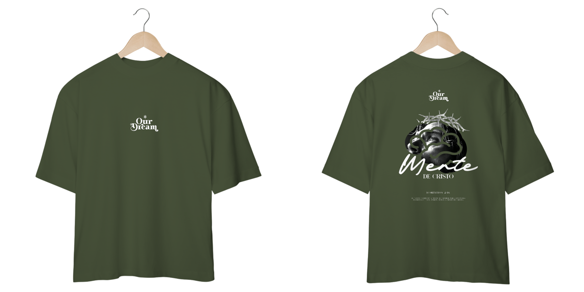 Nome do produto: Camiseta  oversized - Mente de Cristo