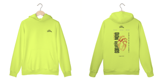 Nome do produto Moleton fechado canguru - Coração novo