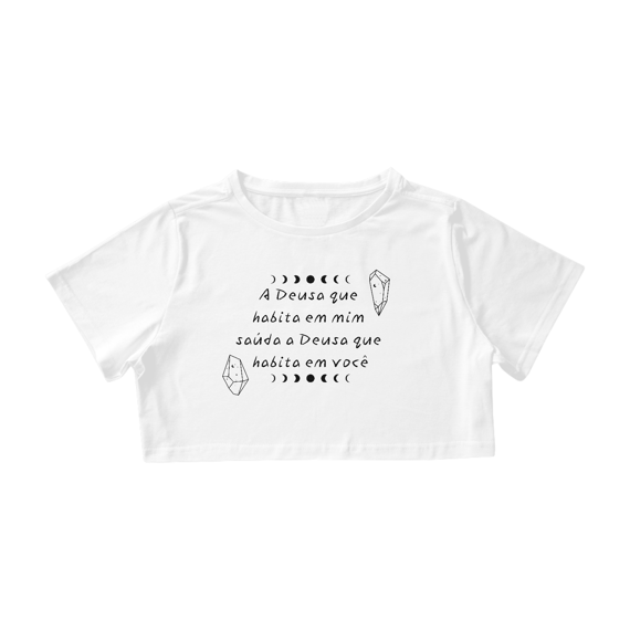Camisa Cropped - A Deus que Habita em Mim