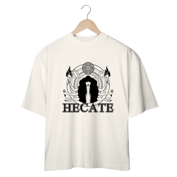 Camiseta Oversized - Hecate (Estampa preta)