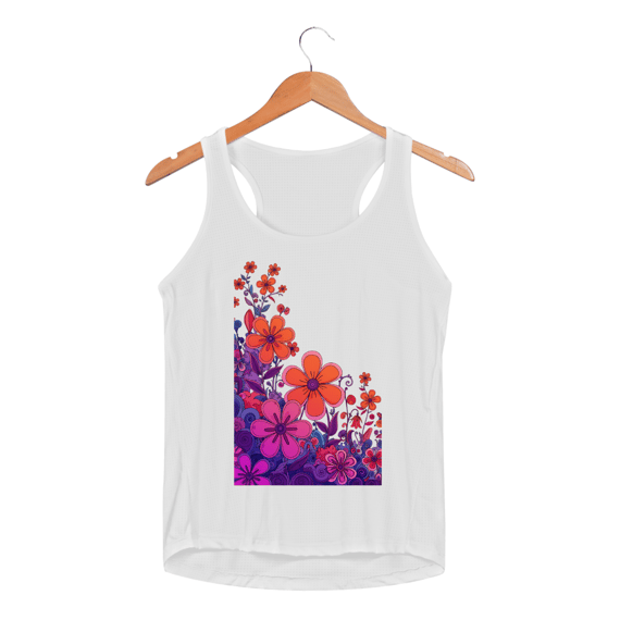 Regata Fem Sportv Dry Uv JARDIN FLORAL