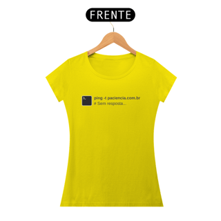 Nome do produto Camiseta ping -t paciencia