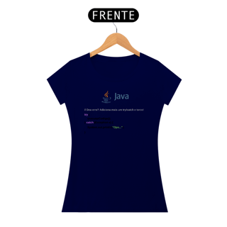 Nome do produto Camiseta Java try/catch