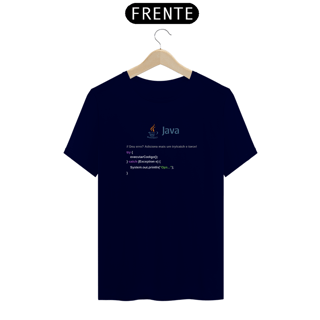 Nome do produto Camiseta Java try/catch