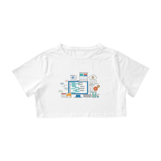 Nome do produto Camiseta Desenvolvedor  - Cropped