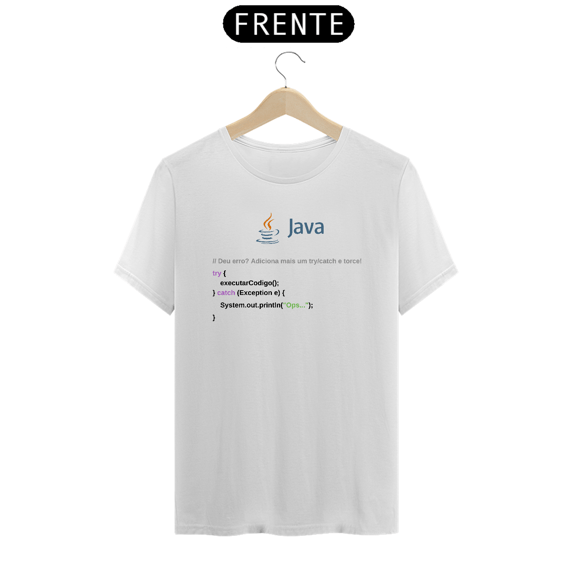 Camiseta Java try/catch