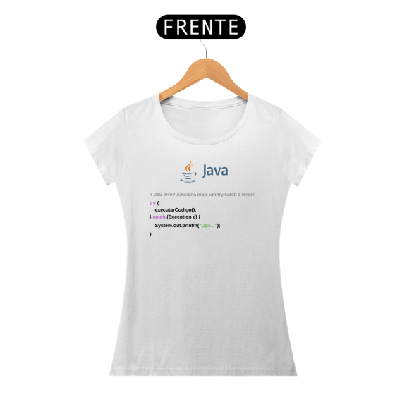 Camiseta Java try/catch