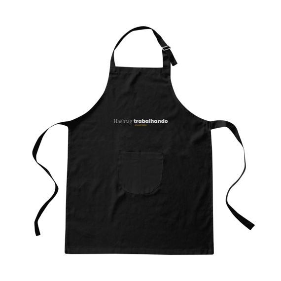 Avental WeDrop - Hashtag trabalhando