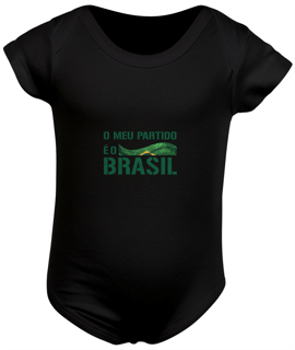 Nome do produto Body Infantil O Meu Partido é o Brasil