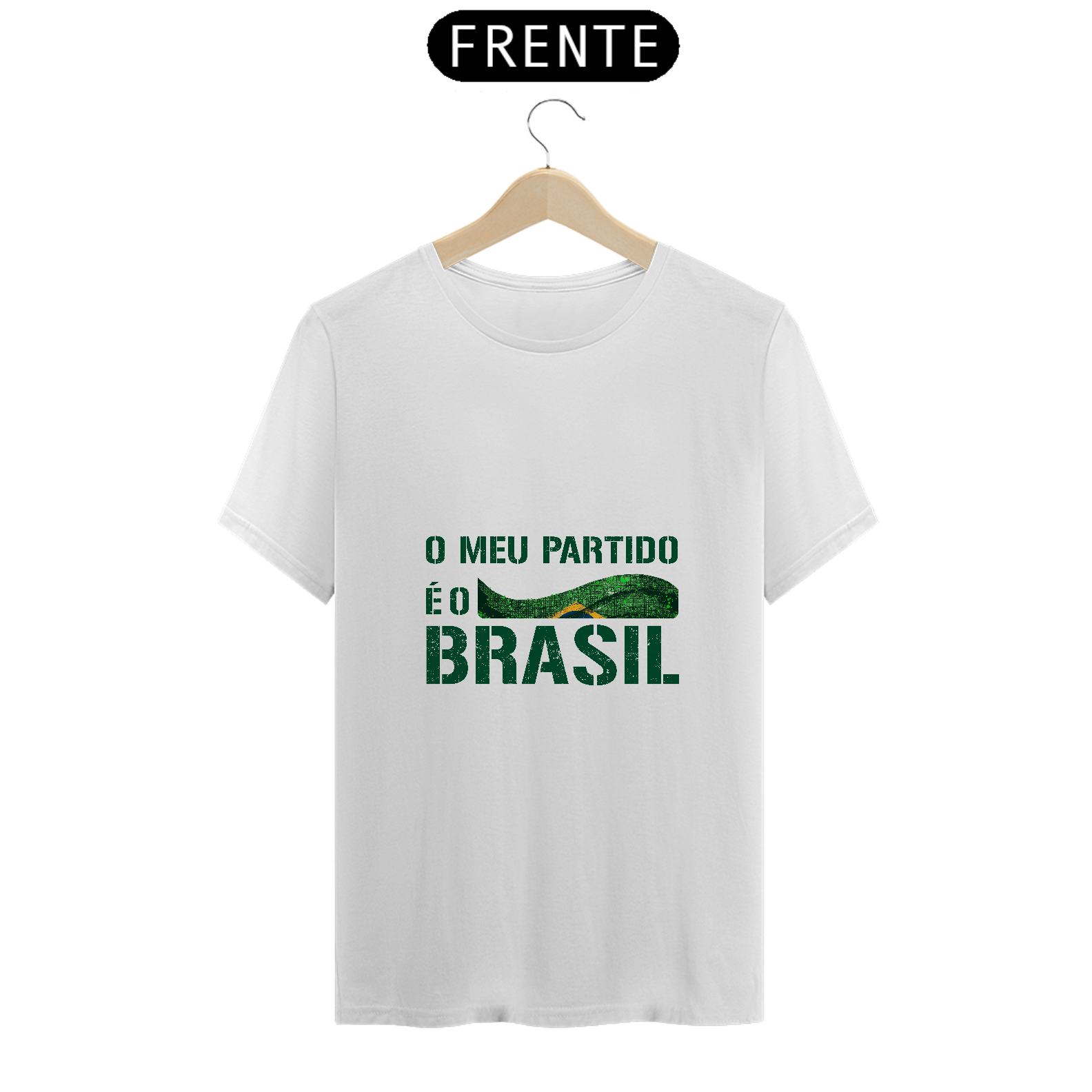 T-Shirt Quality Meu Partido é o Brasil