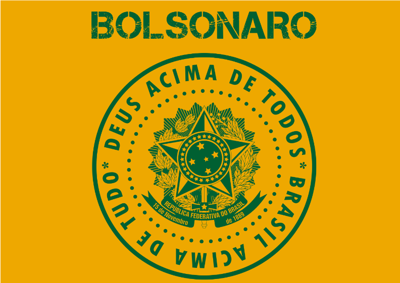 Poster Paisagem Bolsonaro - Deus Acima de Todos