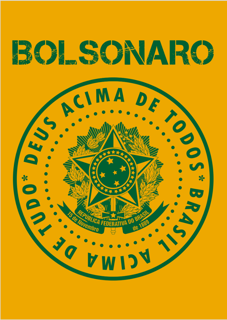 Poster Retrato Bolsonaro - Deus Acima de Todos