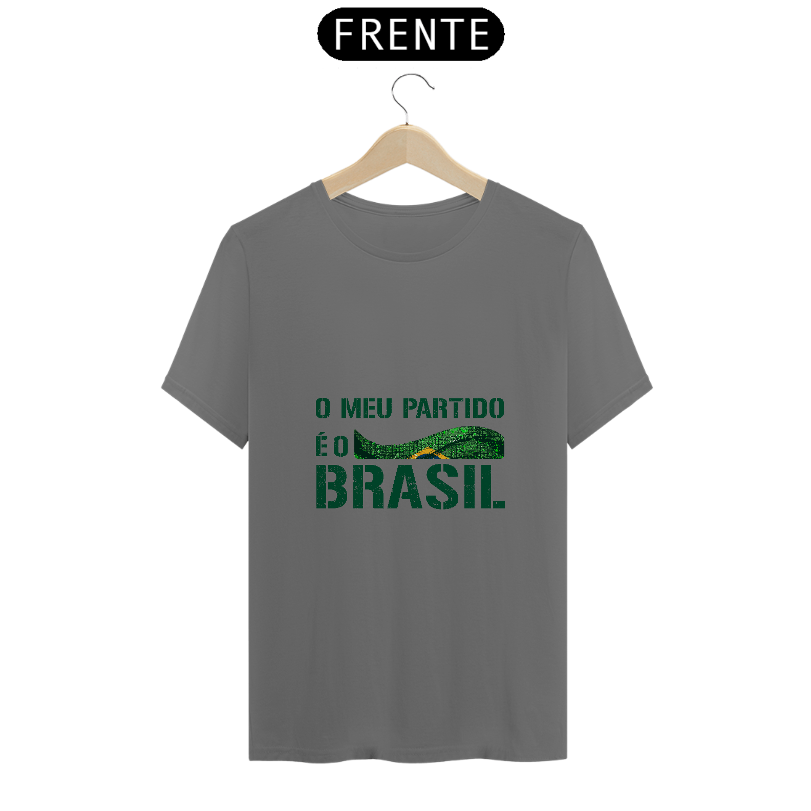 T-Shirt Estonada O Meu Partido é o Brasil