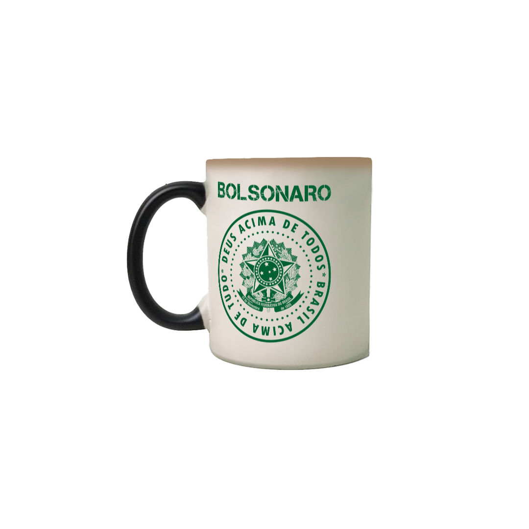 Caneca Mágica Bolsonaro - Deus Acima de Todos 