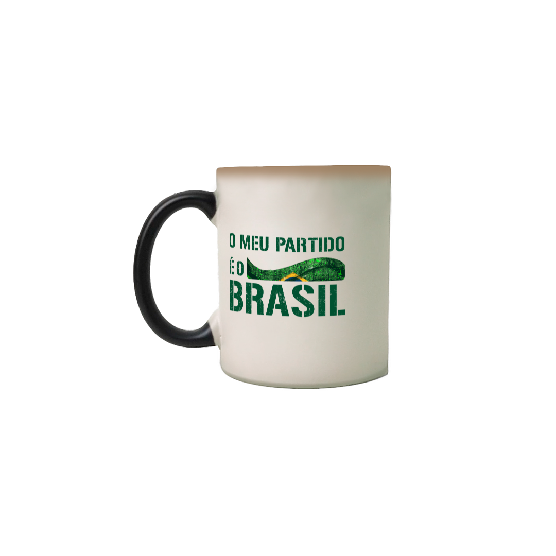 Caneca Mágica Meu Partido é o Brasil