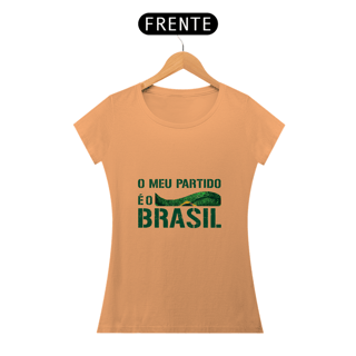 Nome do produto T-Shirt Baby Estonada O Meu Partido é o Brasil