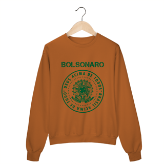 Nome do produto Moletom Fechado Bolsonaro - Deus Acima de Tudo