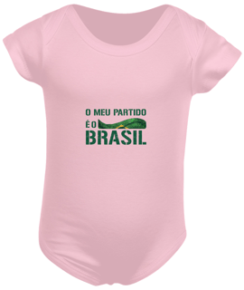 Nome do produto Body Infantil O Meu Partido é o Brasil