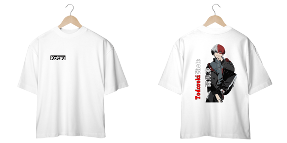 Camiseta Oversized Anime Boku no Hero Todoroki Shoto