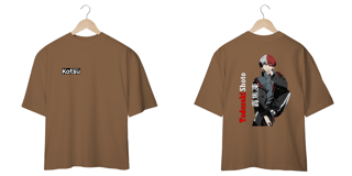 Nome do produto Camiseta Oversized Anime Boku no Hero Todoroki Shoto