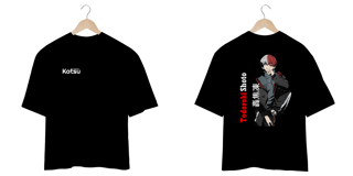 Nome do produto Camiseta Oversized Anime Boku no Hero Todoroki Shoto
