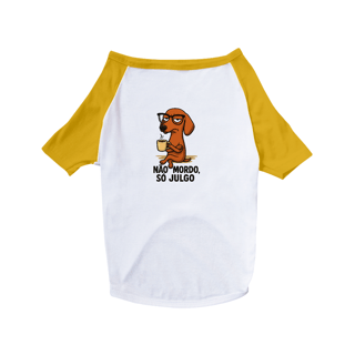 Nome do produto Camiseta Pet Só julgo