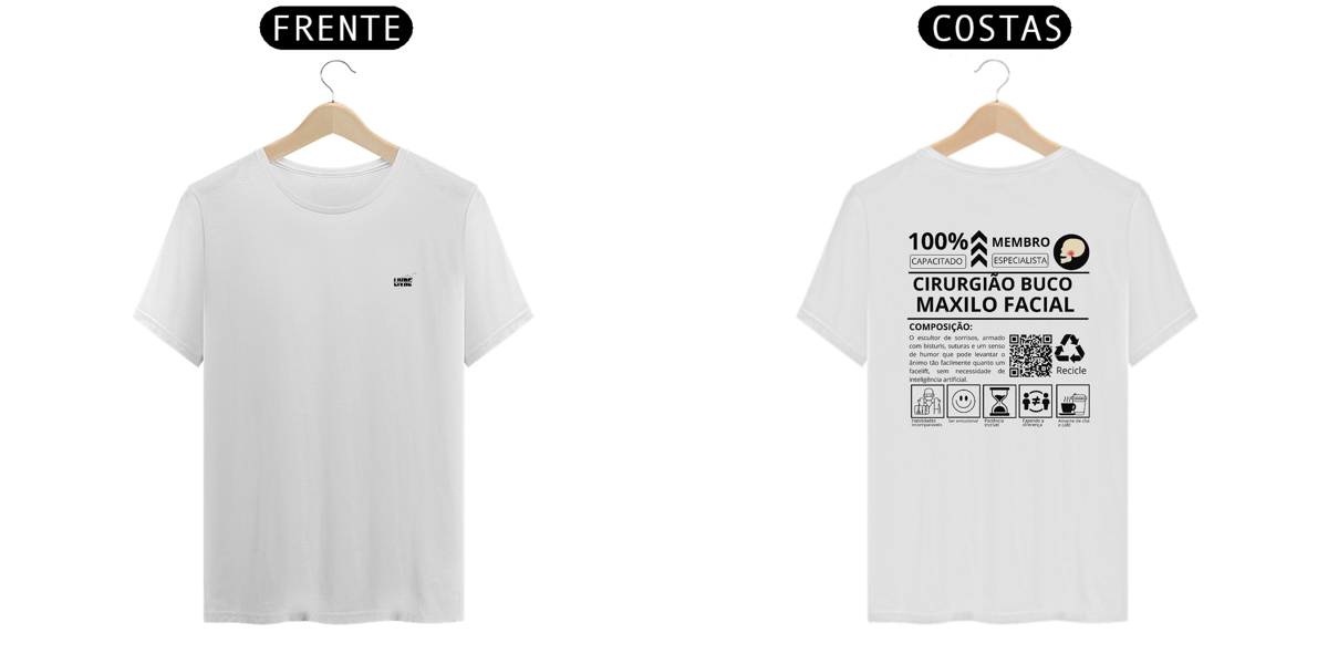 Nome do produto: Camiseta Buco Maxilo - Preta - Personalizavel
