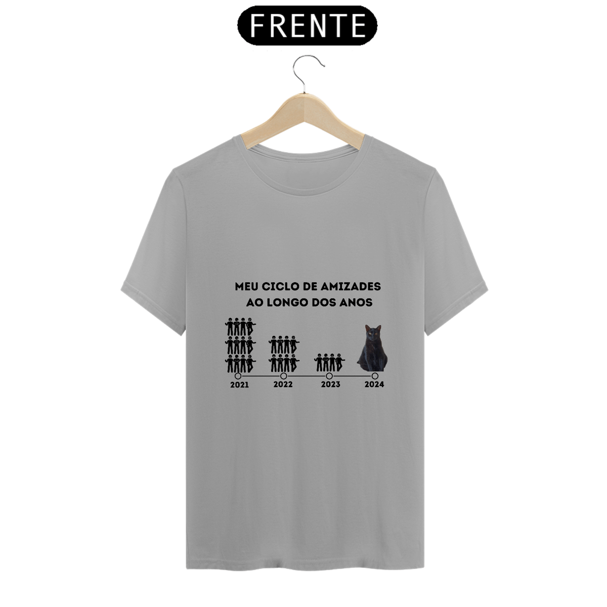 Nome do produto: Camiseta Sociavel (versão gato)