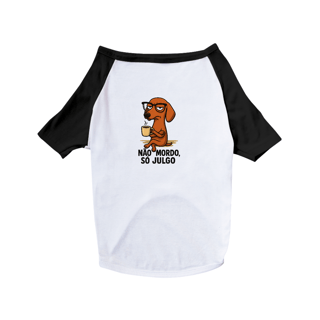 Nome do produto Camiseta Pet Só julgo