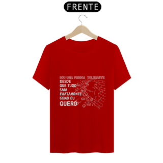 Nome do produto Camiseta Tolerante (branco)