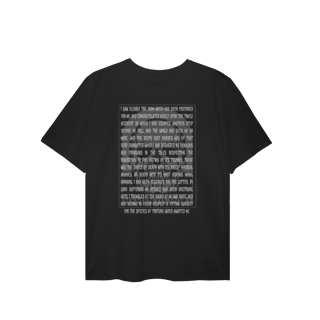 Nome do produtoCamiseta Gótica Literária Wednesday Addams Exclusiva (Plus Size - Estampa Frente e Verso V2)