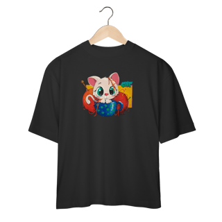 Nome do produtoCamiseta Gato de Xion – Stellar Blade Edition - Oversized