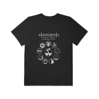 Nome do produtoCamiseta Horizon Forbidden West GAIA Protocol Black - Plus Size