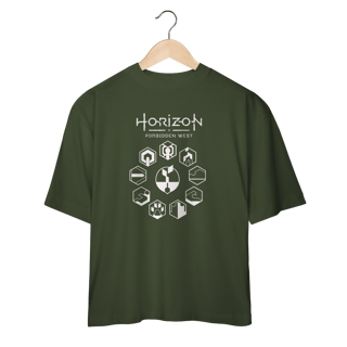 Nome do produtoCamiseta Horizon Forbidden West GAIA Protocol Black - Oversized