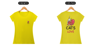 Nome do produto Camiseta Baby Love Cats Stare