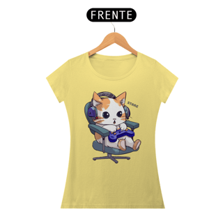Nome do produto Camiseta Baby Long Cat C Gamer Stare
